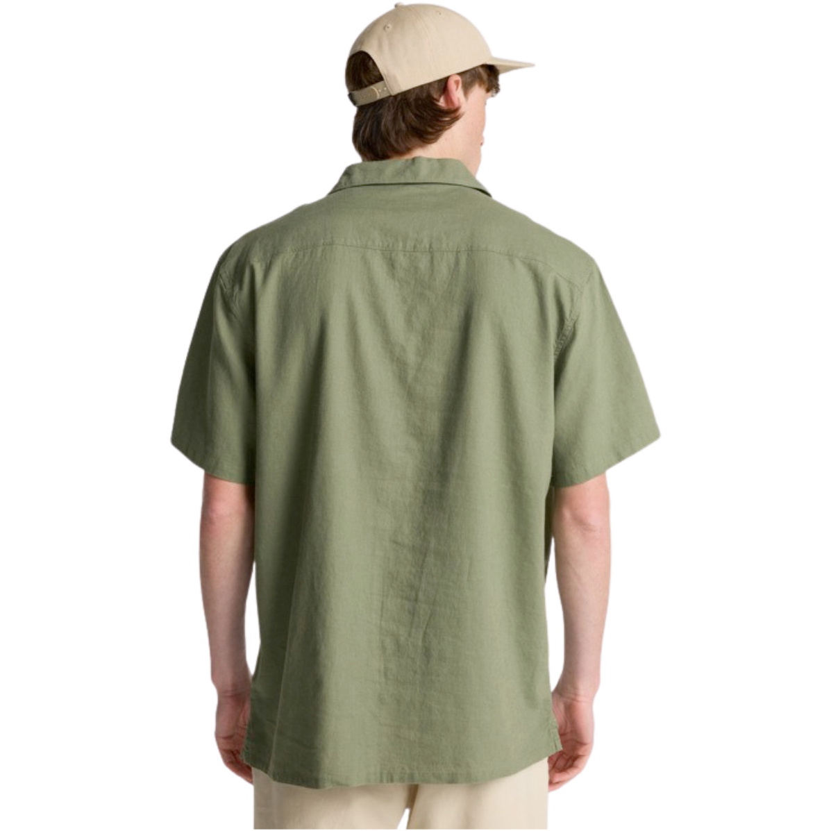 2026 Billabong Mens Vacay Linen Shirt EBYWT03030 - Moss Green